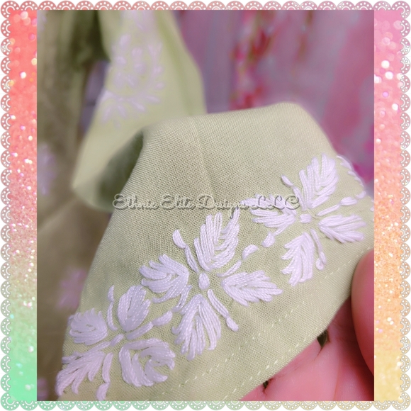 New Size M mint green chikankari embroidered kurti top- Only - Picture 9 of 10